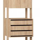 Ver imagem 4 de Módulo Closet 2 Portas 3 Gavetas Clothes Be Mobiliário