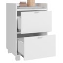 Ver imagem 3 de Gaveteiro com Rodízios 2 Gavetas Bho 34-06 Branco - Brv Móveis