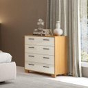 Ver imagem 1 de Cômoda com 4 Gavetas 90cm 100% MDF W344 Dalla Costa