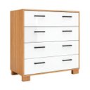 Ver imagem 2 de Cômoda com 4 Gavetas 90cm 100% MDF W344 Dalla Costa