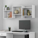 Ver imagem 1 de Nicho Organizador Decorativo de Parede Million Quarto Sala Escritório Branco