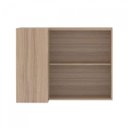 Ver imagem 2 de Armário Aéreo de Cozinha Canto Reto 2 Portas Nicho e Prateleira Selfie Mel Luciane Móveis