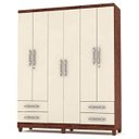 Ver imagem 2 de Guarda-Roupa Line Casal 6 Portas MDP Vila Rica
