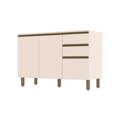 Balcao Henn Connect 3pts 2gvs 1,20m 100 Mdf S/tampo - C66-139