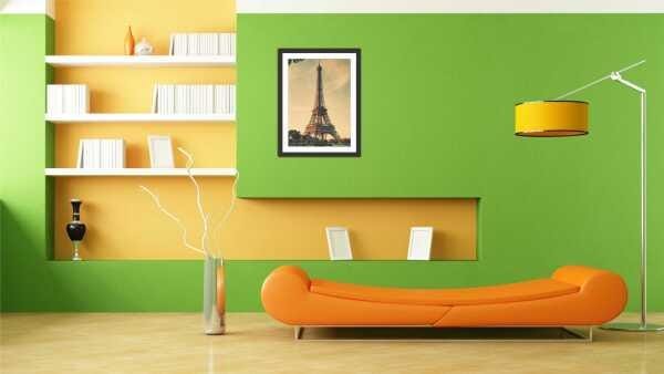 Quadro Decorativo Cidade Paris Torre Eiffel Com Moldura - 2