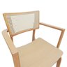 Cadeira Apollo Madeira Maciça com Braço Encosto Telinha Assento Anatômico - Natural Madeira - 6