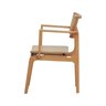 Cadeira Apollo Madeira Maciça com Braço Encosto Telinha Assento Anatômico - Natural Madeira - 5