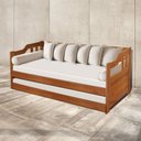 Ver imagem 1 de Sofá Cama Atraente Moveis Castanho