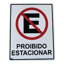Ver imagem 1 de Placa Proibido Estacionar - 19cm x 24cm