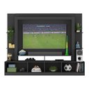 Ver imagem 5 de Rack Estante com Painel TV 65" e 2 portas Catar Multimóveis BR3395 Preto/Lacca Fumê