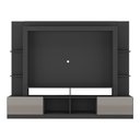 Ver imagem 6 de Rack Estante com Painel TV 65" e 2 portas Catar Multimóveis BR3395 Preto/Lacca Fumê