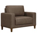 Ver imagem 1 de Poltrona Decorativa Oasis Pes Madeira Courino Tcs 729 Moll