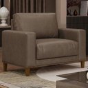 Ver imagem 2 de Poltrona Decorativa Oasis Pes Madeira Courino Tcs 729 Moll