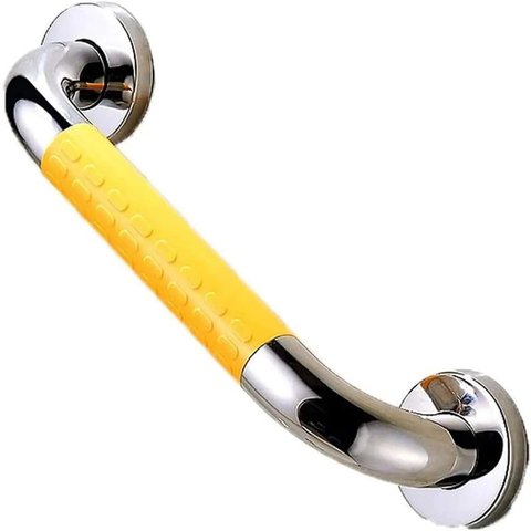 Barra Alca de Apoio 40cm Kit 3 Uni Suporte Inox Antiderrapante Pcd Idoso Gestante Anti Queda Box Ban