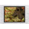 Quadro Decorativo Vintage Retrô Paris Mapa Mundo Bússola Salas Decorações Interiores Com Moldura - 1