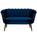 Ver imagem 2 de Namoradeira Pétalas Sued Premium Azul Marinho - 1,20m Sua Casa Decor