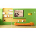 Ver imagem 2 de Quadro Decorativo Vintage Retrô Mapa Mundo Bússola Salas Decorações Interiores Com Moldura