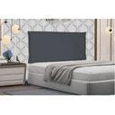 Ver imagem 2 de Cabeceira Painel Garden Para Cama Box Solteiro 90 cm Suede Cinza- D’Rossi