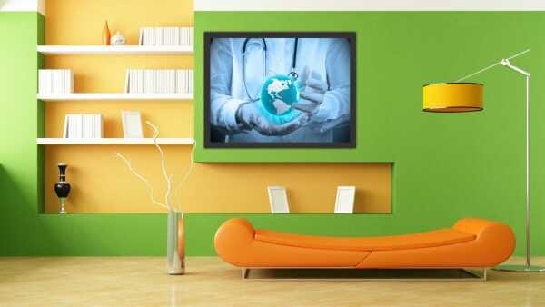 Quadro Decorativo Medicina Médico Consultórios Salas Decorações Profissão Com Moldura - 2