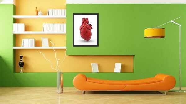 Quadro Decorativo Medicina Médico Coração Consultórios Salas Decorações Profissão Com Moldura - 2