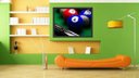 Ver imagem 2 de Quadro Decorativo Esportes Sinuca Bilhar Sala De Jogos Com Moldura