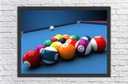 Ver imagem 1 de Quadro Decorativo Esportes Sinuca Bilhar Sala De Jogos Com Moldura