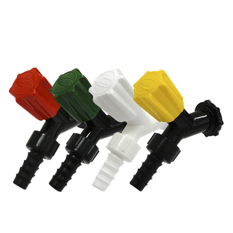 Kit 12 Unidades Torneira para Jardim Cor Branco Verde Amarela e Vermelha Bitola 1/2'' e 3/4'' Durín