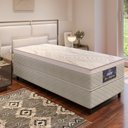 Ver imagem 1 de Cama Box Solteirão Gazin Los Angeles Plus Molas Ensacadas Soft Pillow 88x188x66cm