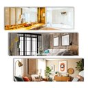 Ver imagem 3 de Espelho Grande Corpo Inteiro Lapidado Retangular Decorativo Luxo 100x40cm Dupla Face