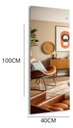 Ver imagem 4 de Espelho Grande Corpo Inteiro Lapidado Retangular Decorativo Luxo 100x40cm Dupla Face