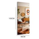 Ver imagem 4 de Espelho Grande Corpo Inteiro Lapidado Retangular Decorativo Luxo 100x40cm Dupla Face
