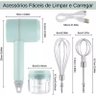 Mini Batedeira sem Fio 3 em 1 Processador de Mão Portátil - 13