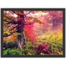 Quadro Decorativo Natureza Árvore Paisagens Com Moldura - 1