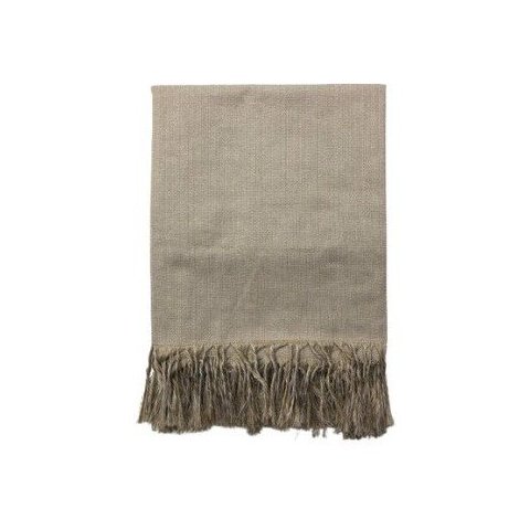 Xale Manta para Poltrona Sofá 1,60x1,40m Copacabana Branco Navajo