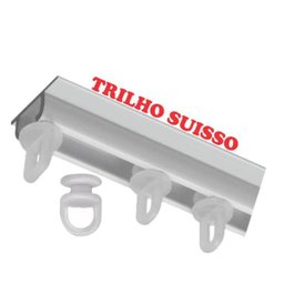 Cortina Madri para Trilho Suisso Tecido Semi Blackout 4,00M x 2,50M Sala Quarto - Bege - 3 Cortina Madri para Trilho Suisso Tecido Semi Blackout 4,00M x 2,50M Sala Quarto - Bege - 3