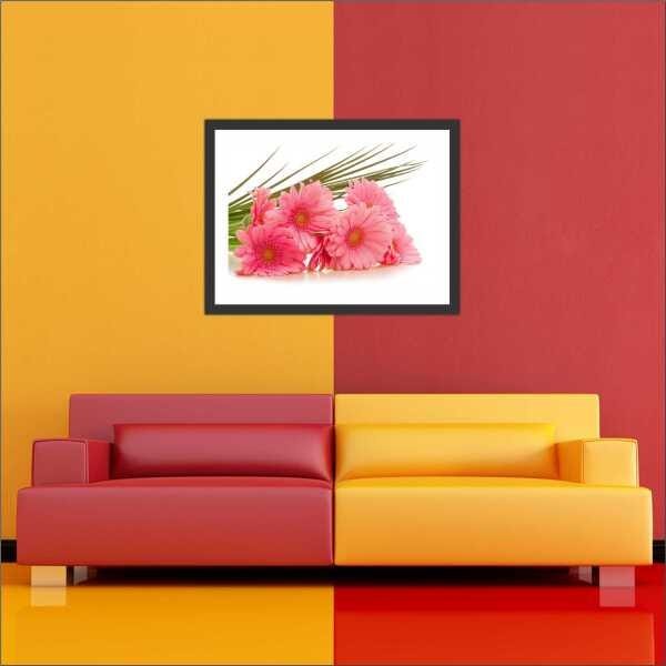 Quadro Decorativo Natureza Flores Com Moldura - 4
