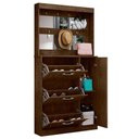 Ver imagem 4 de Sapateira e Modulo de Espelho Taipei 4 Portas 100cm MDP Malbec Framar