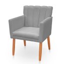 Ver imagem 4 de Poltrona Cadeira para Sala Confortável e Reforçada Carol Suede