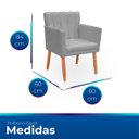Ver imagem 6 de Poltrona Cadeira para Sala Confortável e Reforçada Carol Suede