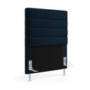 Ver imagem 3 de Cabeceira Atlas 90 para Cama de Solteiro N-025 Veludo Azul Marinho Aradecor