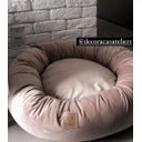 Ver imagem 1 de Cama para Pets Cães e Gatos Nuvem Veludo G 70x70:Rose Gold Veludo