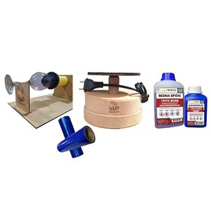 Kit Jantar Máquina Artesanato P/ Resina Vr175 1,5kg + Filme