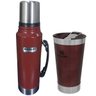 Garrafa Térmica 1L Classic + Copo Térmico de Cerveja 473 ml com Tampa Stanley - 1