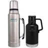 Garrafa Térmica 1L Stanley Classic + Growler Térmico Garrafa 1,9L Vaccum Preto - 1