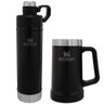 Garrafa Térmica 750ml Hydration + Caneca Térmica de Cerveja 709 ml Stanley Preta - 1