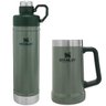 Garrafa Térmica 750ml Hydration + Caneca Térmica Stanley 709 ml Hammertone Green - 1