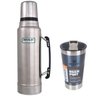 Garrafa Térmica Classic 1L Aço Inox + Copo Térmico 473 ml com Tampa Stanley - 1
