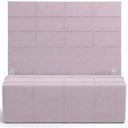 Ver imagem 1 de Kit Cabeceira Cama Box King 195cm com Calçadeira Roma W01 Suede Rosê - Lyam Lyam Decor