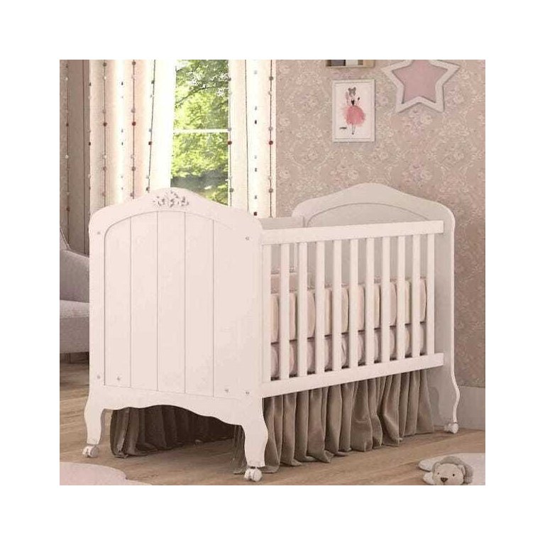 Berço Americano Harmonia Branco - Permobili