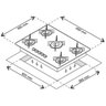 Cooktop Ultra Chama 5 Bocas Prata - Chamalux - 4